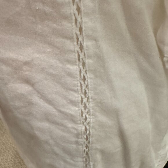 Free People White Boho Peasant Mini Dress – Size Small - Picture 9 of 12